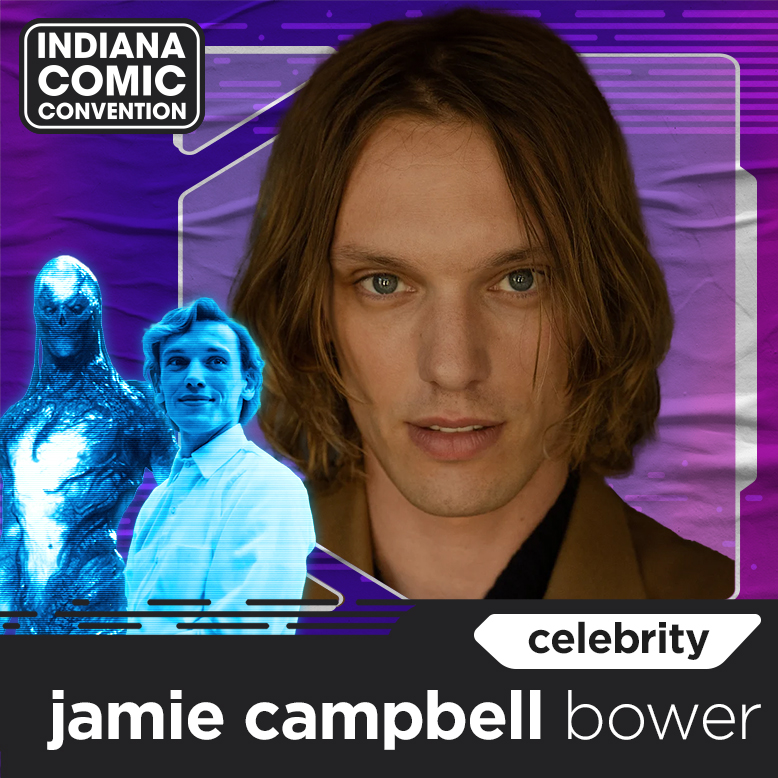 meet jamie campbell bower at indiana comic convention 2024! Indiana
